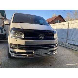 Front Double Bull Bar ST011 (Stainless Steel) Volkswagen T6 2015-2024 photo 1