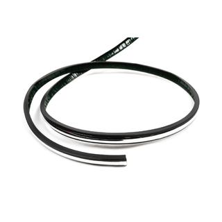 Black door molding with chrome strip by the meter sal32 (1 meter, 13.5 mm) photo 1