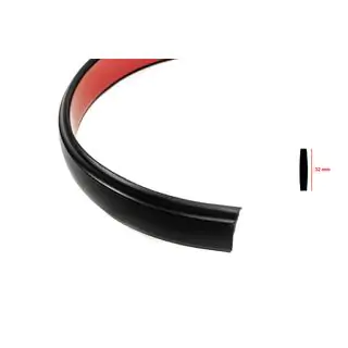 Black door molding by the meter sal26 (1 meter, 32 mm) photo 2