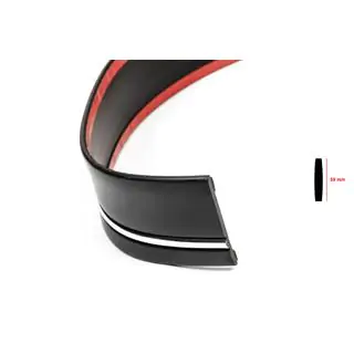 Black door molding with chrome strip by the meter sal65 (1 meter, 59 mm) photo 2