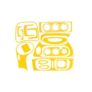 Dashboard Trim Covers 1999-2003 (yellow) Renault Megane I 1996-2004