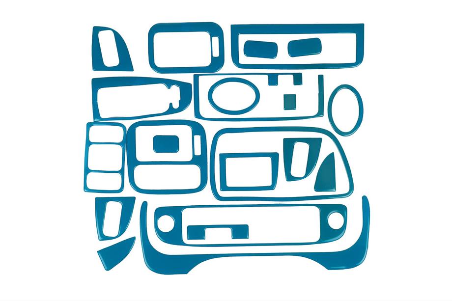Honda Civic 1995-2001 Dashboard Trim Cover (blue) Image
