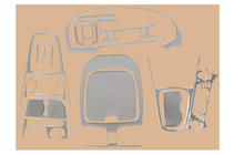Nissan Almera N16 2000-2006 Dashboard Trim 00-03 (Aluminum) photo 1