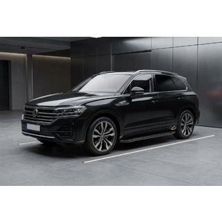 Side Steps Allmond Black (2 pcs, Aluminum) Volkswagen Touareg 2018- photo 1