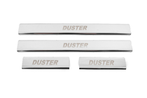 Dacia Duster 2008-2018 Stainless Steel Door Sill Protectors Carmos V2 (4 pcs) photo 1