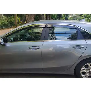Window Deflectors with Chrome Trim HB (4 pcs, Niken) photo 1