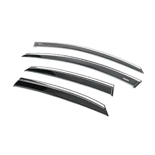 Window Deflectors with Chrome Trim HB (4 pcs, Niken) photo 2
