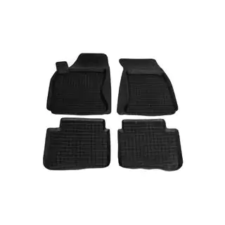 Rubber floor mats with edge (4 pcs, Polytep) photo 1