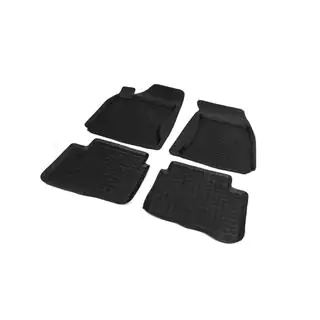 Rubber floor mats with edge (4 pcs, Polytep) photo 2