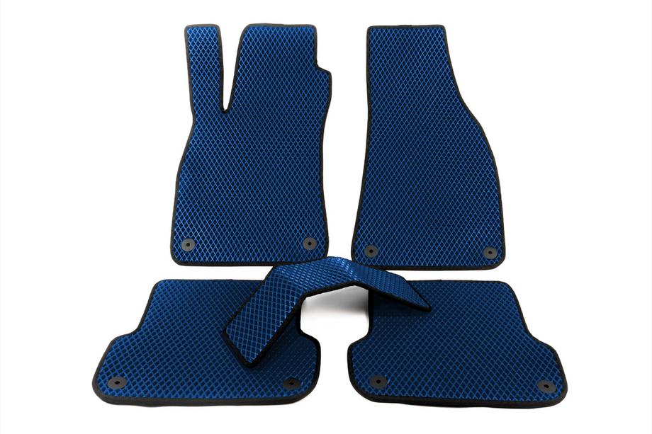 Audi A4 B6 2000-2004 EVA Floor Mats (Blue) Image