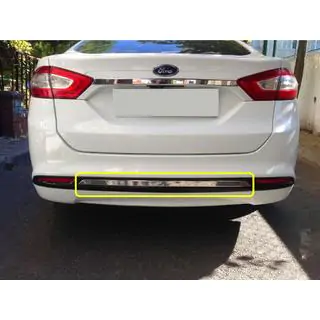 Rear bumper trim stainless steel photo 1