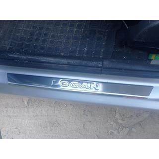 Stainless Steel Door Sill Protectors Carmos V2 (4 pcs) Renault Logan MCV 2005-2013 photo 2