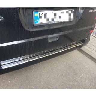Rear bumper protector with lip (Carmos V2, stainless steel) Mercedes Viano 2004-2014 photo 2