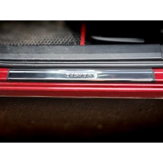 Stainless Steel Door Sill Protectors (Carmos V2, 4 pcs) Nissan Qashqai 2010-2014 photo 2
