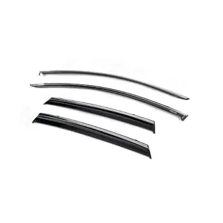 Window deflectors with chrome trim (4 pcs, Niken) photo 2
