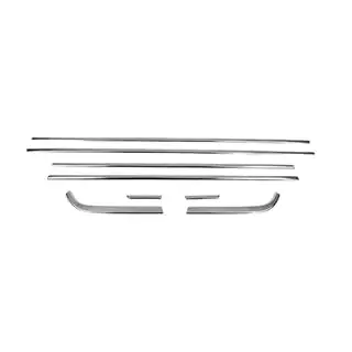 Lower window trims stainless steel (8 pcs) Hyundai Bayon 2021- photo 2