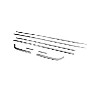 Lower window trims stainless steel (8 pcs) Hyundai Bayon 2021- photo 3