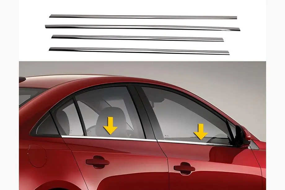 Universal Stainless Steel Lower Door Mouldings (4 pcs) Image