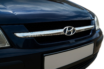Hyundai Getz 2002- Chrome Grille Covers (2 pcs, Stainless Steel) photo 1